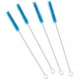 Escova De Limpeza Para Mamadeira Kit Com 4 Unidades Azul Dr Brown's