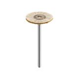 Escova de Polimento Pm - 22mm - Pelo de Cabra com Couro Chamois - Roda - American Burrs