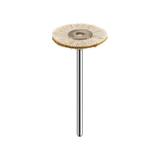 Escova de Polimento PM - 22mm - Pelo de Cabra com Couro Chamois - Roda - American Burrs