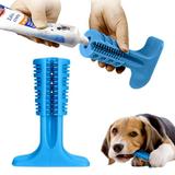 Escova Dentes Mordedor Azul Canina Remove Tartaro Cachorro Cao Pet Limpeza Bucal - Ideal