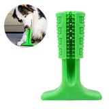 Escova Dentes Mordedor Canina Remove Tartaro Cachorro Cao Pet Limpeza Bucal Verde - Ideal
