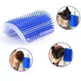 Escova Pet Parede - Massageador Para Gatos e Brinquedo Cor Verde - Lrp