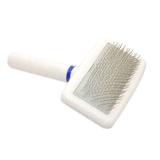 Escova Rasqueadeira Macia Branca para Cães Chalesco Pequena cod 70133