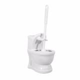 Escova Sanitária Escovinha com Suporte mini Vaso Cerâmica Branco - Art house