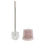Escova Sanitária Rosa Rattan Jacki Design base redonda