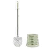 Escova Sanitária Verde Rattan Jacki Design base redonda