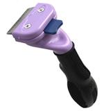 Escova tira pelos para gatos pequenos pelo curto CBR04409 roxo - Commerce brasil