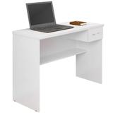 Escrivaninha Mesa para Computador Anaí 1 Gaveta Branca JCM Movelaria