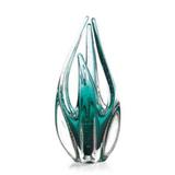 Escultura De Murano São Marcos - Cristal Esmeralda 33cm