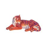 Escultura Tigre de Bengala Deitado Red - Goods br