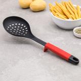 Escumadeira De Nylon Com Apoio 34Cm Vermelha - Utility