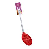 Escumadeira Em Silicone 33Cm - Vermelha - Catuaí