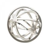 Esfera Decorativa de Aço Inox 12cmx12cm L1130 Lyor Prata