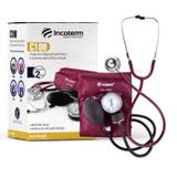 Esfigmomanometro e Estetoscópio conjunto Incoterm C100 BORDO