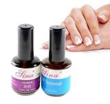 Esmalte Base Para Manicure Pedicure Com 2 Unid Topcoat E Primer Unhas Acrigel (D3054 / D3207) - Abm