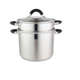 Espagueteira 4 Litros de Aço Inox 3 peças Fracalanza