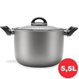 Espagueteira de Alumínio 22cm 5,5 Litros Prata Linha Especiarias 7100/352 Brinox