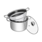 Espagueteira em aço inox Hauskraft 4,8 litros