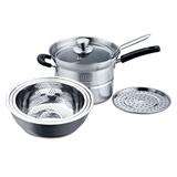 Espagueteira Fritadeira Cozimento a Vapor e Banho Maria Inox - Fisskoss