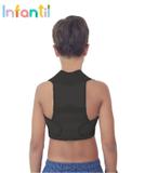 Espaldeira INFANTIL Corretor Postural BIOATIVA com Infravermelho Preta - Famara