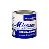 Esparadrapo Impermeável Branco 2,5cm x 4,5mt Missner