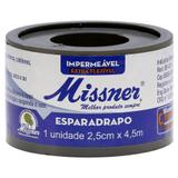 Esparadrapo Impermeavel Branco 2,5cmx4,5m Missn - Missner