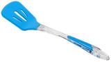 Espátula Para Servir Vazada De Silicone E Acrilico Azul - Next