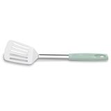 Espátula Perfurada Aço Inox com Cabo Polipropileno 33x8cm Menta 2229/307 - Brinox