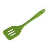 Espátula Perfurada Silicone 29cm Verde - Oia decor
