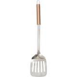 Espátula Vazada Inox com Cabo Plástico Casa do Chef