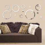 Espelho Acrílico Decorativo Círculos - Viniko