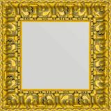 Espelho com Moldura cor Ouro Envelhecido 50x50cm - Decore pronto