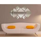 Espelho Decorativo Acrílico 110x55cm 7peças Quarto Sala 1013 - Ideal ferramentas