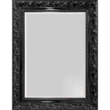 Espelho Decorativo com Bisotê Preto Retrô Plus - Decore pronto
