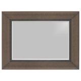 Espelho Decorativo com Moldura Bisotado Marrom - Decore pronto