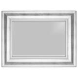 Espelho Decorativo com Moldura Bisotado Prata - Decore pronto