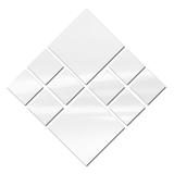 Espelho Decorativo de Vidro Kit com 10 Quadrados Personalizáveis - Decoramix