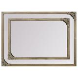 Espelho Decorativo Prata com Moldura de Madeira Rustica - DPESP093 - Decore pronto