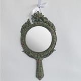 Espelho Decorativo Redondo com Pintura Envelhecida - Prime home decor