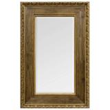 Espelho Decorativo Rustico na cor Natural Envelhecido com Bisotê - Decore pronto