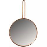 Espelho Redondo 35cm Moldura Metal Dourado Sally HomeCo