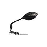 Espelho Retrovisor Esportivo Carbono Oval Led Moto X