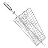 Espeto Grelha Plana 65 cm Cromada Artinoxgrill Cabo de Alumínio