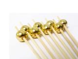 Espeto Palito Finger Food Petisco Perola Dourada 12cm - Bekasa