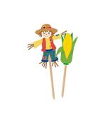 Espeto para Jardim Milho e Espantalho 2 unidades Festa Junina Cromus - Festabox