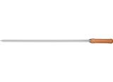 Espeto Simples Aço Inox Cabo Madeira para Churrasco 75 cm Mor - OMM 009