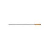 Espeto Simples para Churrasco com Cabo de Madeira 65cm Cromado - Mor
