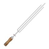 Espeto Tridente Inox Artinoxgrill 65 cm Cabo Madeira