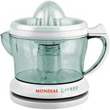 Espremedor 1,25L Mondial Turbo Citrus E-01 com Dupla Rotação e Acionamento Automático Branco