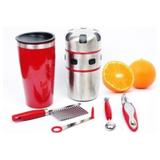Espremedor de frutas Inox Extrator Manual Sucos Frutas - Blz